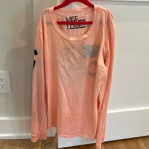 Freecity long sleeved tee, pale pink size XS perfect condition